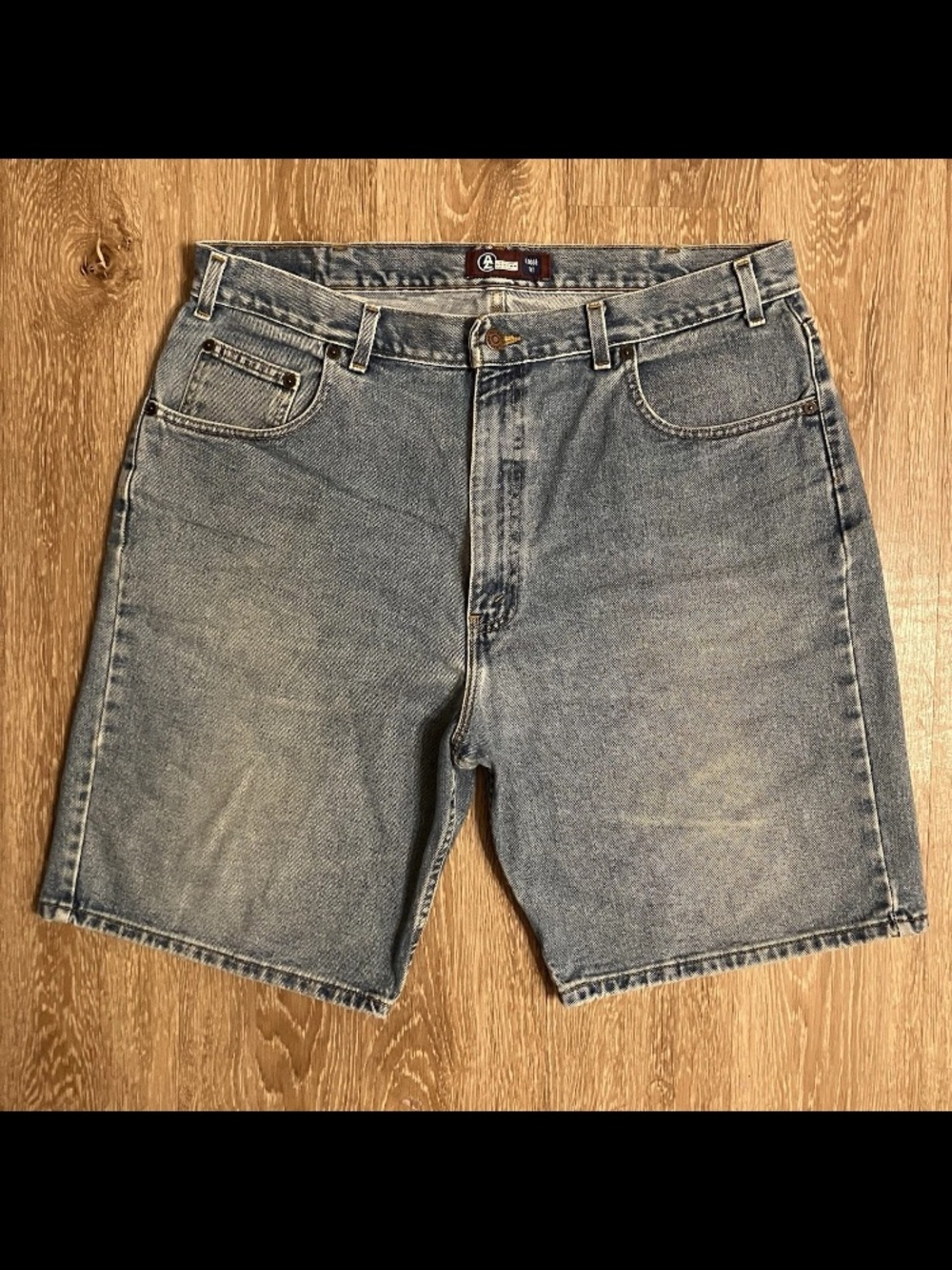 Vintage Arizona Loose Fit Denim Shorts Men's 38 Blue Denim
